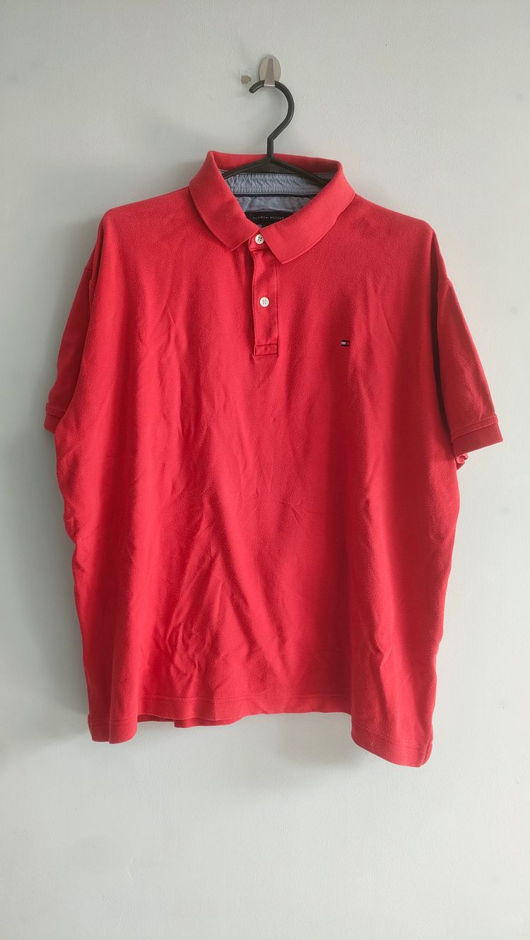 Tommy Hilfiger Red Polo Shirt