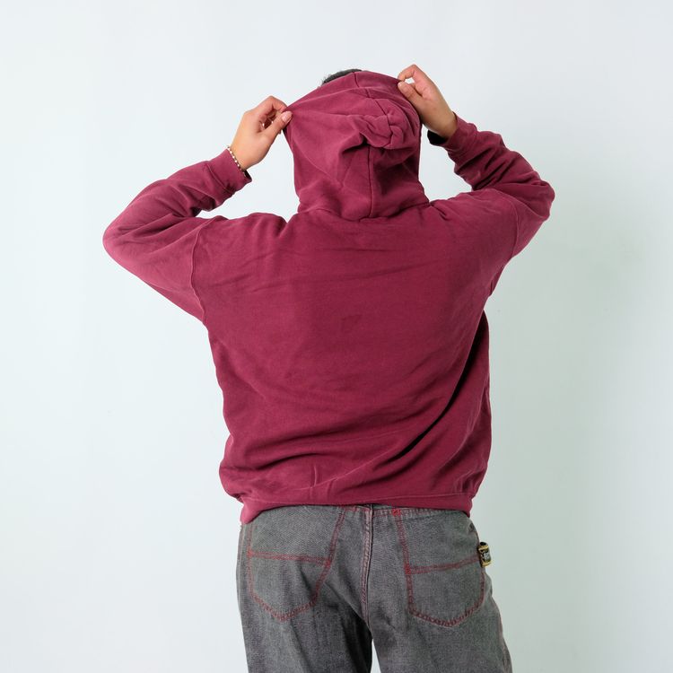 Burgundy Red 90s UW-LA Crosse Hoodie (L) image 3