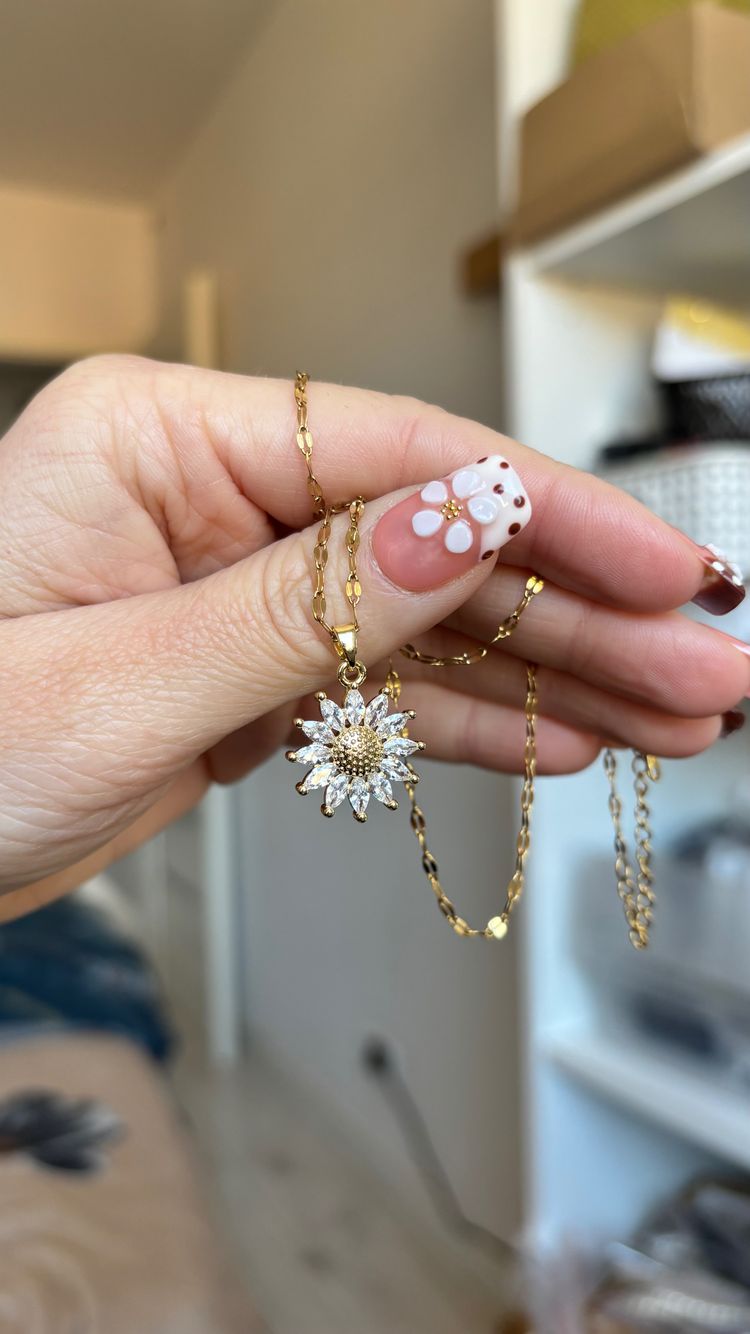 Other Gold Sunflower Pendant Necklace product image