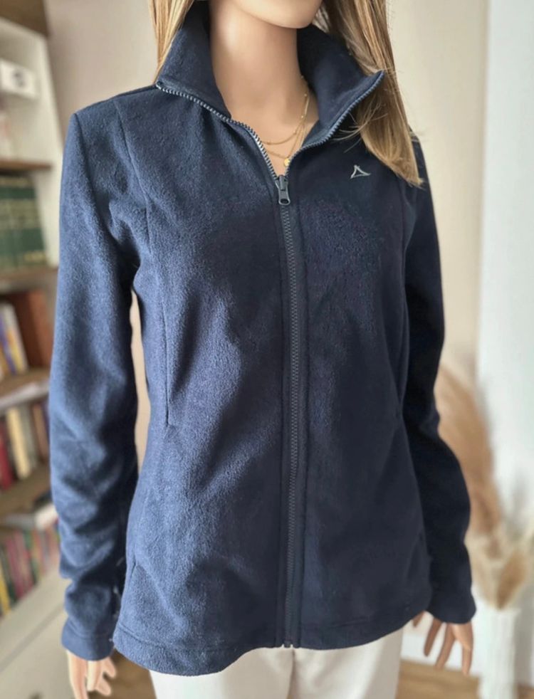 Schöffel navy fleece jacket Miękki Polar kurtka polarowa damska schoffel jesień zima ciepły M 38