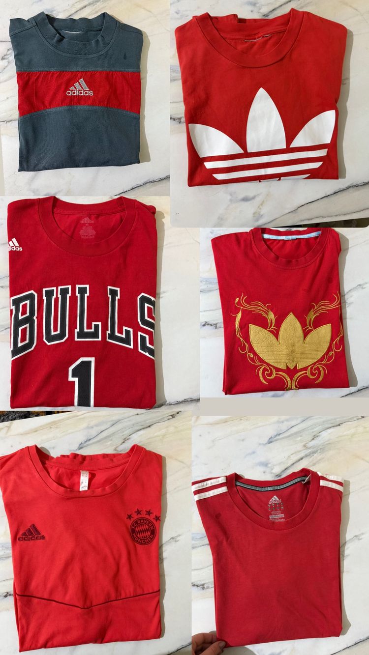 Box di magliette Adidas, sei pezzi