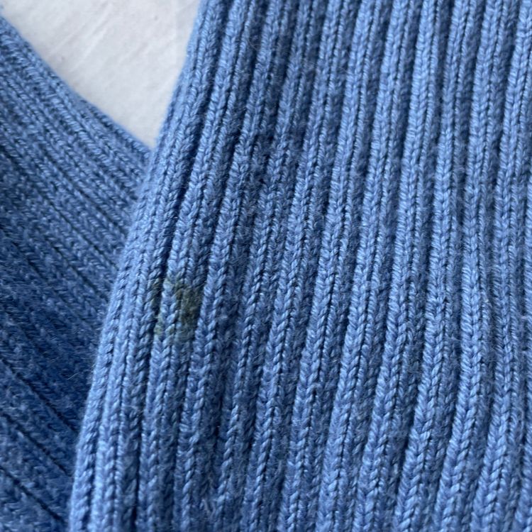 90’s Cosy Blue knit Full  Zip-Up Sweater image 6