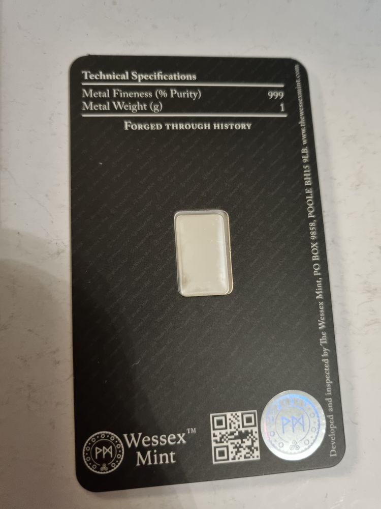 1g springbokWessex Mint Silver Bar