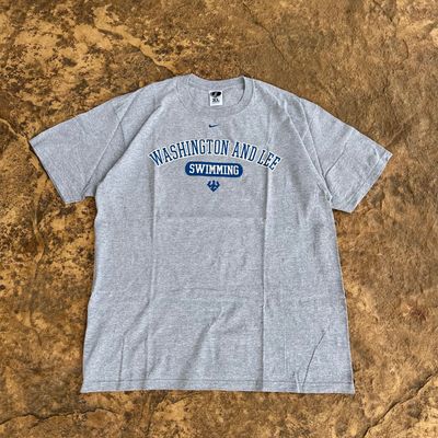 Nike Grey Washington And Lee Swimming T-Shirt