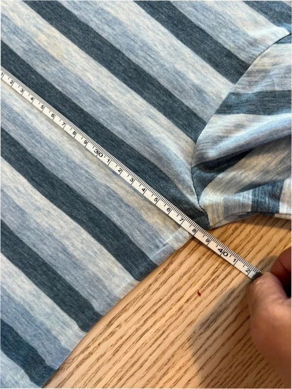Banana Republic Striped Lyocell 3/4 Sleeve Top 7