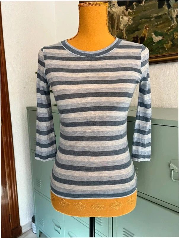 Banana Republic Banana Republic Striped Lyocell 3/4 Sleeve Top product image