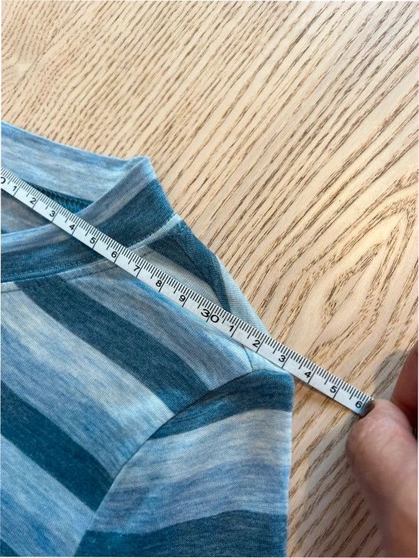 Banana Republic Striped Lyocell 3/4 Sleeve Top 6