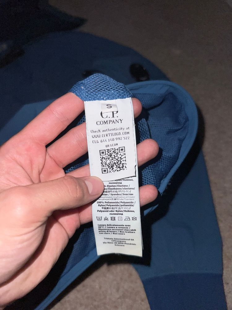 C.P. Company Blue Hooded Smock Jacket 5