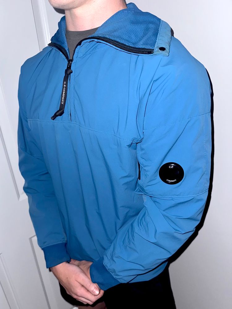 C.P. Company Blue Hooded Smock Jacket