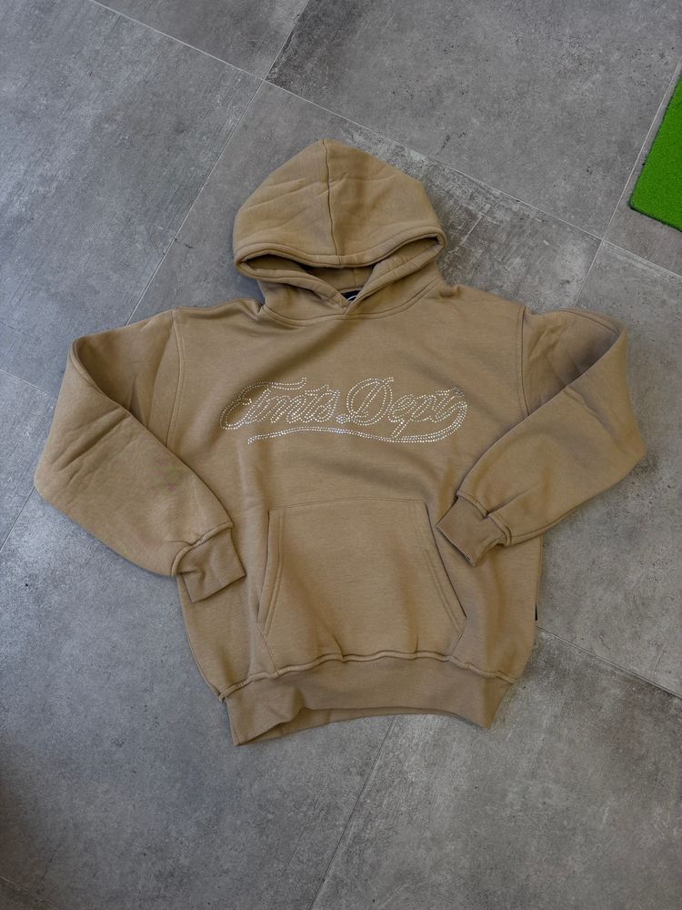 Felpa beige strass elmts