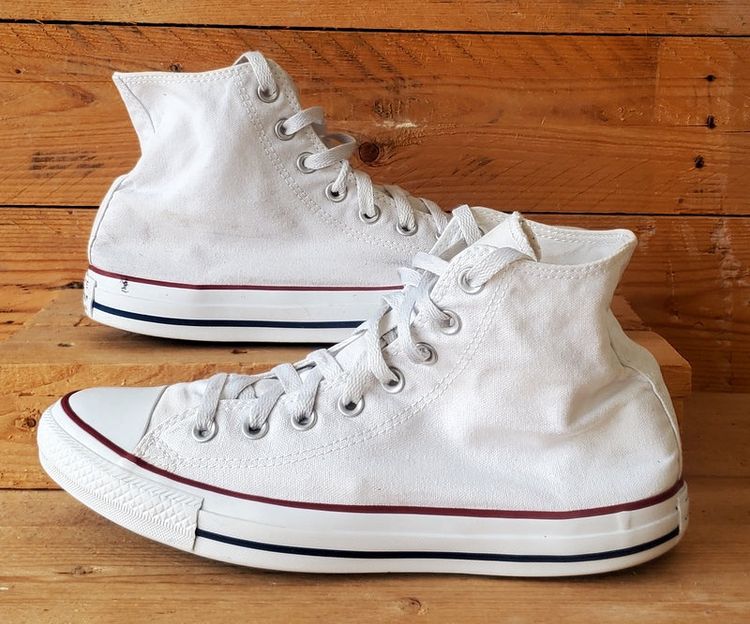 Converse Chuck Taylor All Star Mid Canvas Trainers UK9/US9/EU42.5 M7650C White image 1