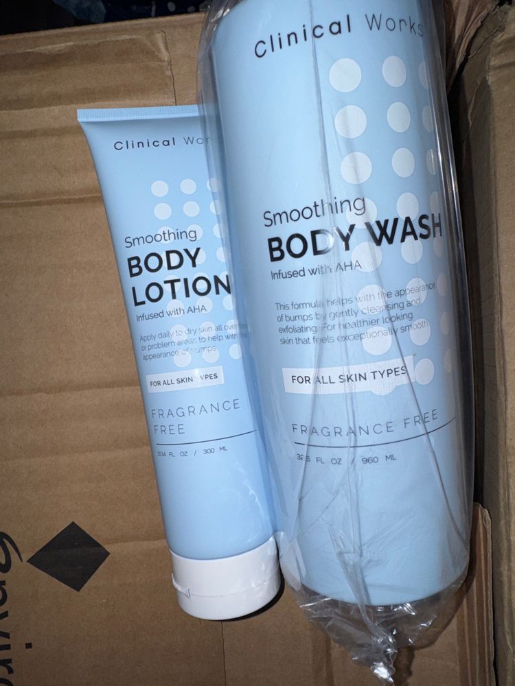 Clinical Works Smoothing Body Lotion And Body Wash bundle 