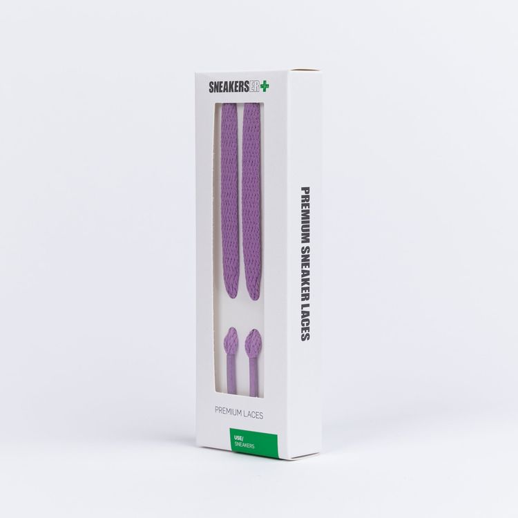HIGH TOP FLAT SNEAKER LACES 180CM X 8mm LILAC 4