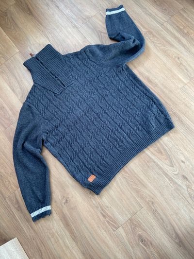 Dark Gray Knitted Sweater