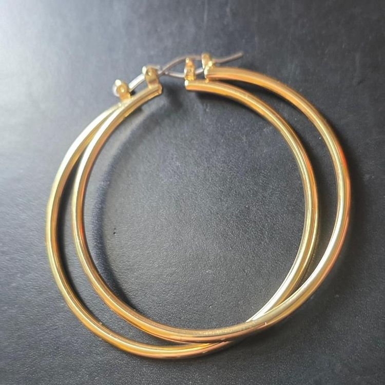 Gold Hoop Earrings gold plated 