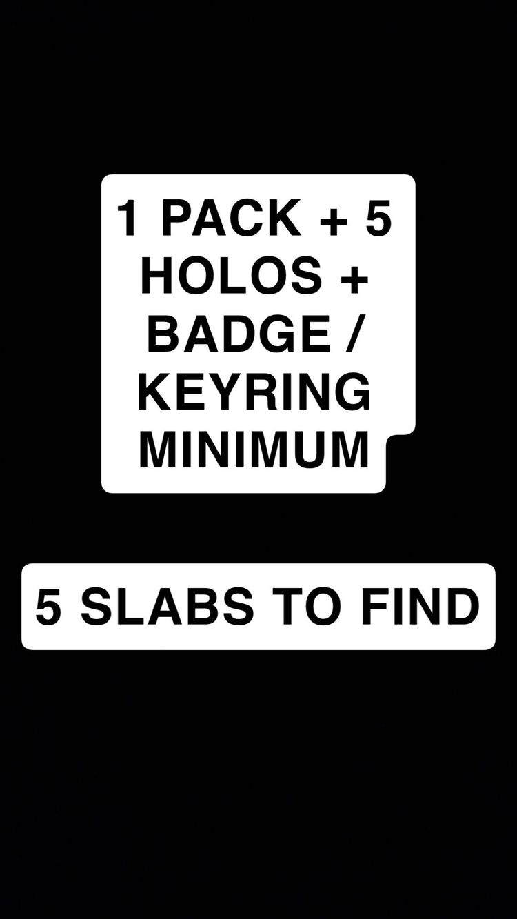 1 PACK, BADGE / KEYRING, 5 HOLOS MINIMUM
