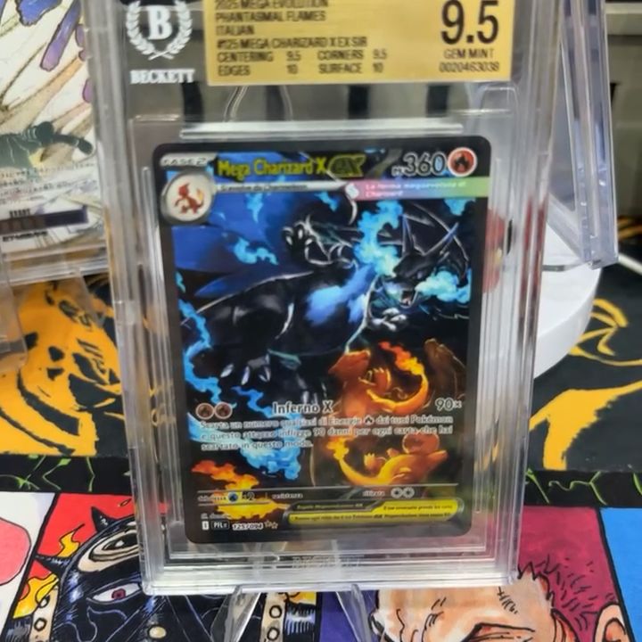 Pokemon Mega Charizard X Ex 125/094 [xy] BGS 9.5 - Graded Card / Slab image 1