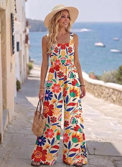 Immagine di Floral Wide-Leg Jumpsuit 2