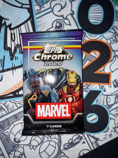 Topps Chrome 2026 Marvel Trading Cards Pack