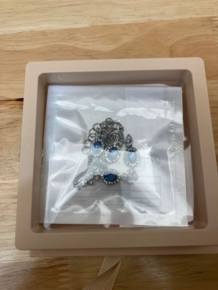 Silver Bracelet With Blue Stones imagen 3