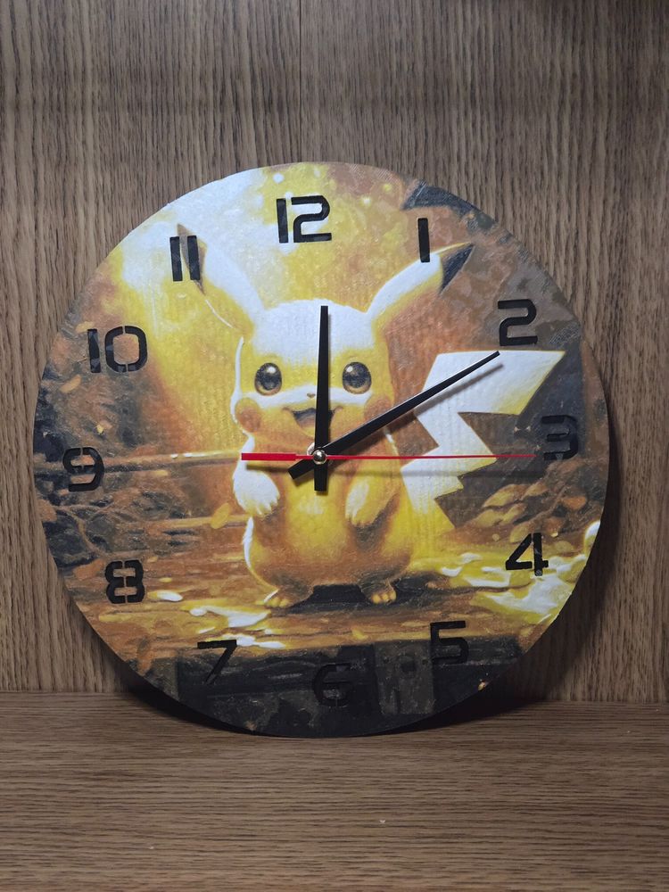 Other Round Wall Clock With Pikachu Design product image