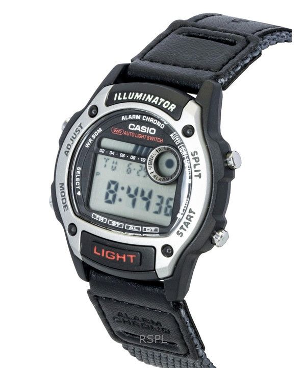 Casio Standard Digital Leather And Cloth Strap Quartz W-220HF-8AV Unisex Watch 3