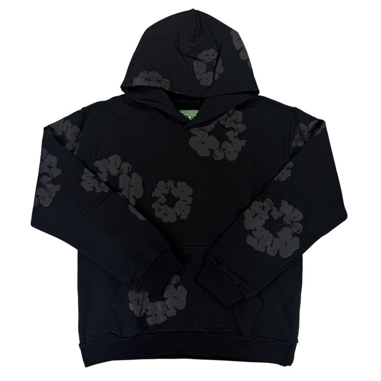 Denim Tears Men’s All Black Pullover Hoodie