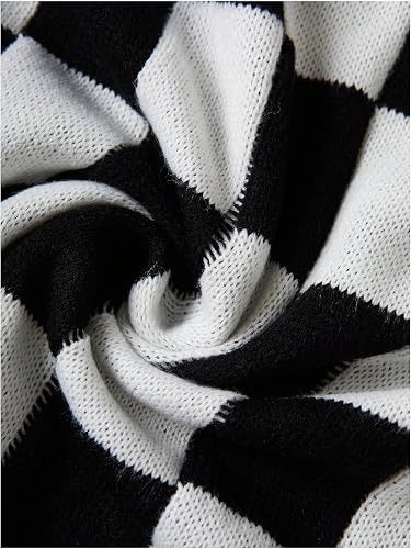 Black And White Checkered Cardigan image 3
