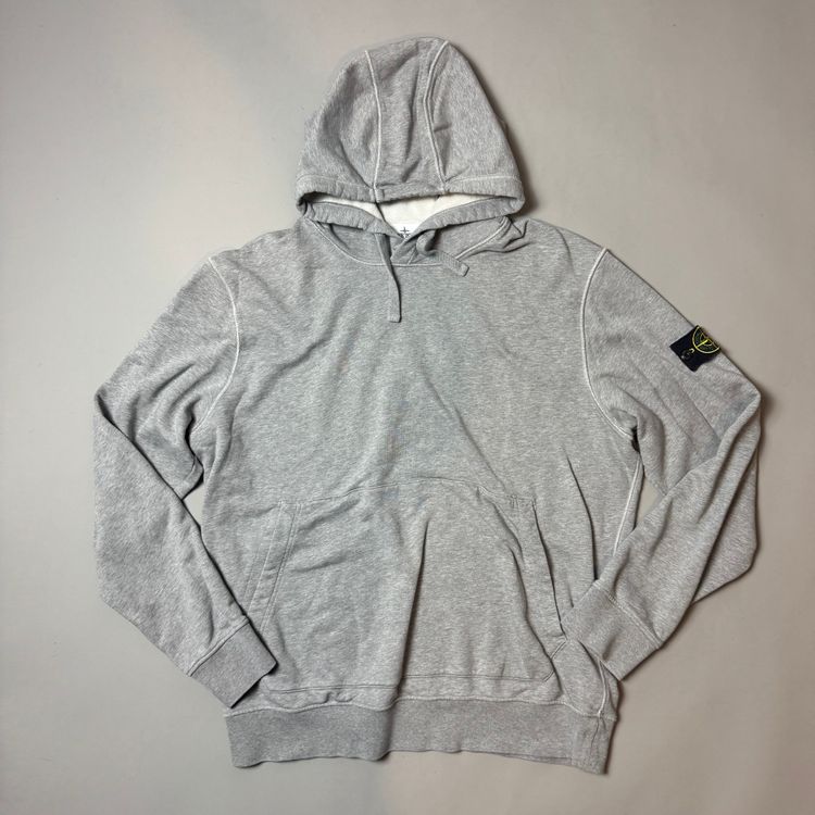 Stone Island Grey Cotton Hoodie - XXXL