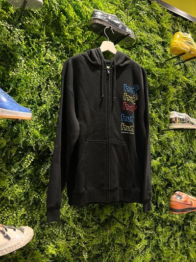 Huf Black Zip-Up Hoodie