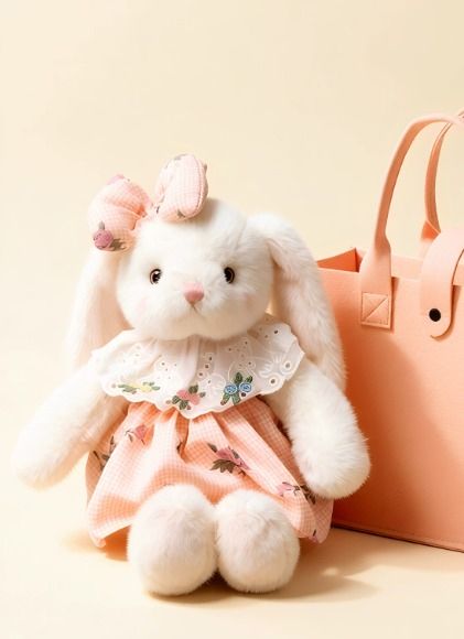 Other Plush Bunny Dolls With Dresses And Bows product image