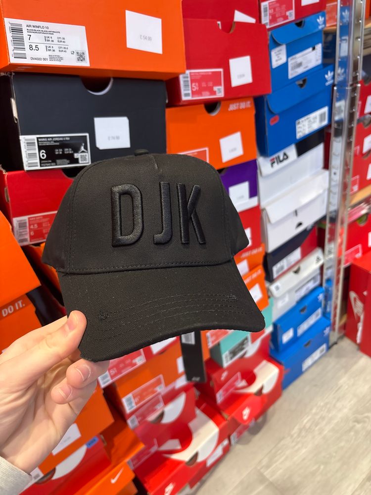 Black Cap With Djk EmbroideryRrp 75 all blk