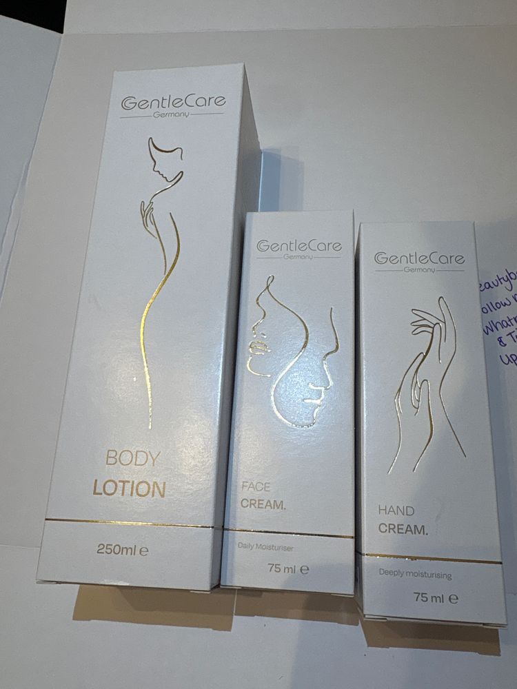 Gentlecare Body Lotion, Face Cream, Hand Cream