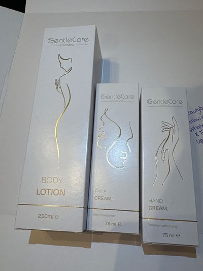 Gentlecare Body Lotion, Face Cream, Hand Cream