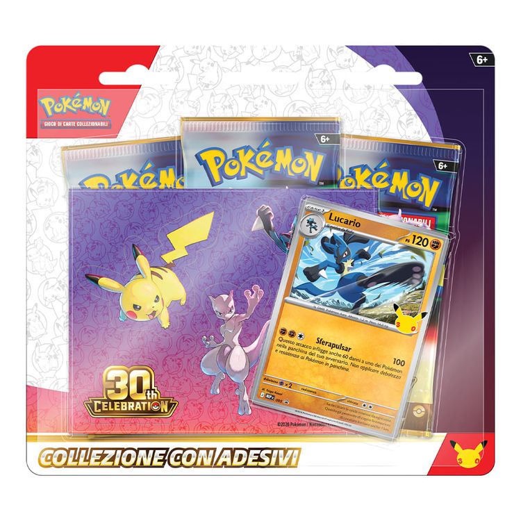 Blister 3 pack + adesivi 30th anniversario aperto live