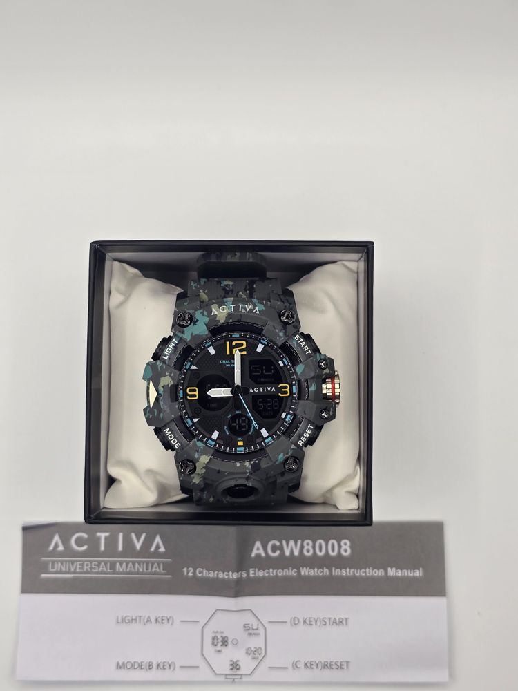 Activa Acw8008 Camouflage Digital Analog Watch imagen 1