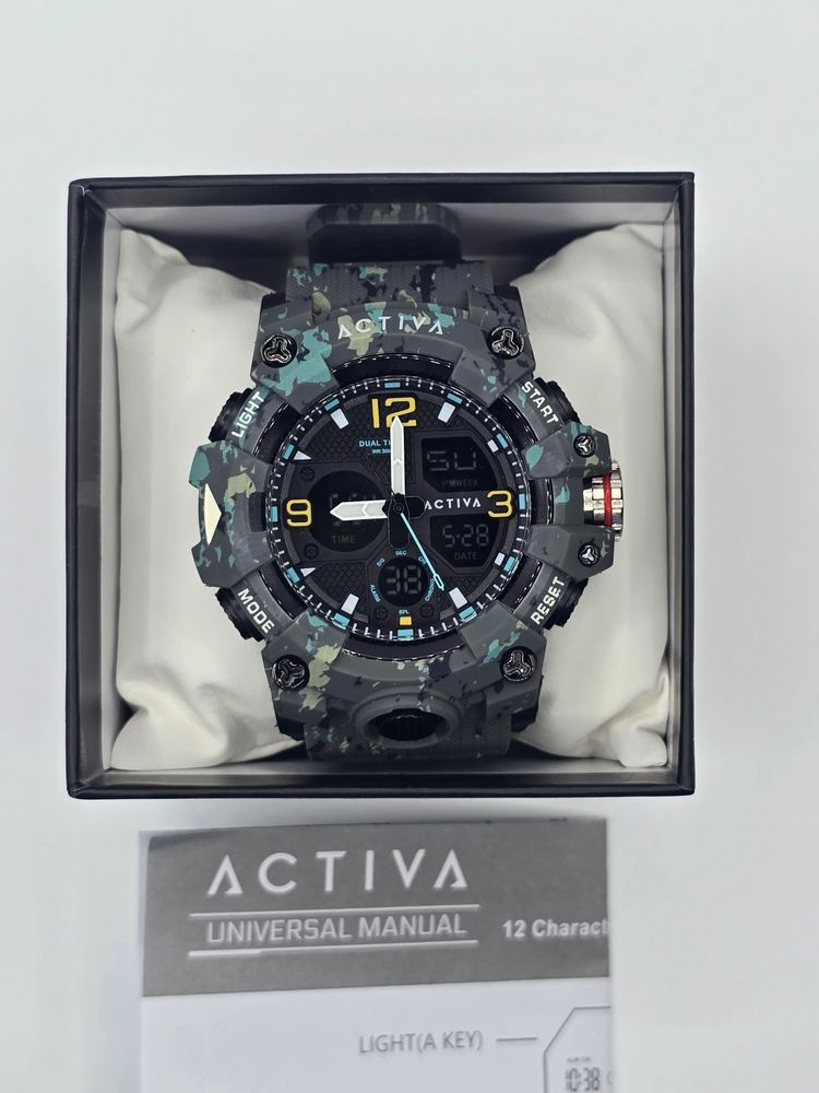 Activa Acw8008 Camouflage Digital Analog Watch imagen 2