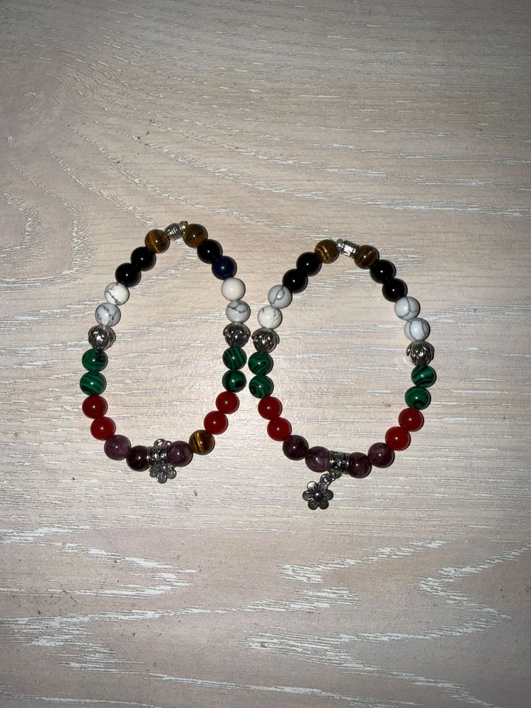 Other Multicolor Beaded Bracelets With Flower Charms product image