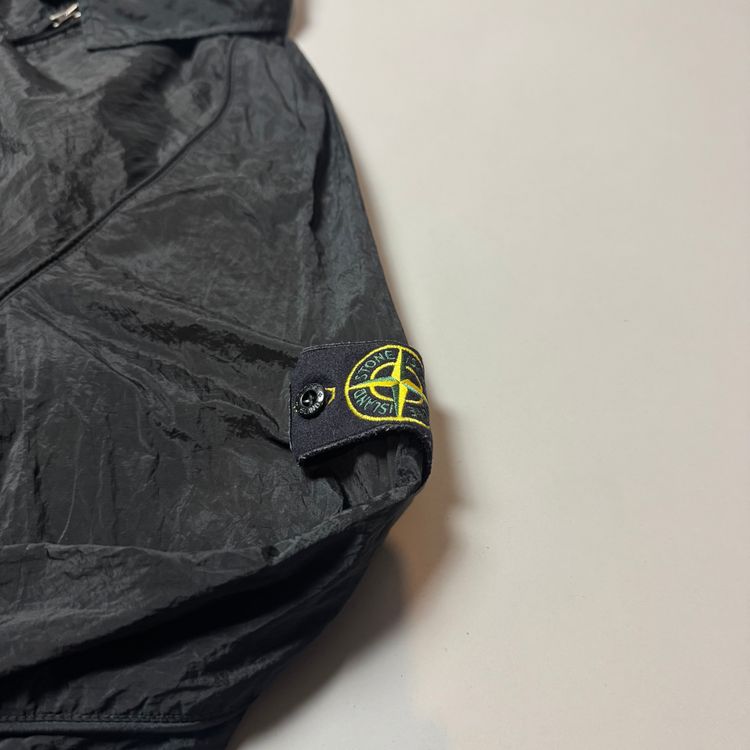 Stone Island Black Nylon Metal Shimmer Overshirt - Large image 5
