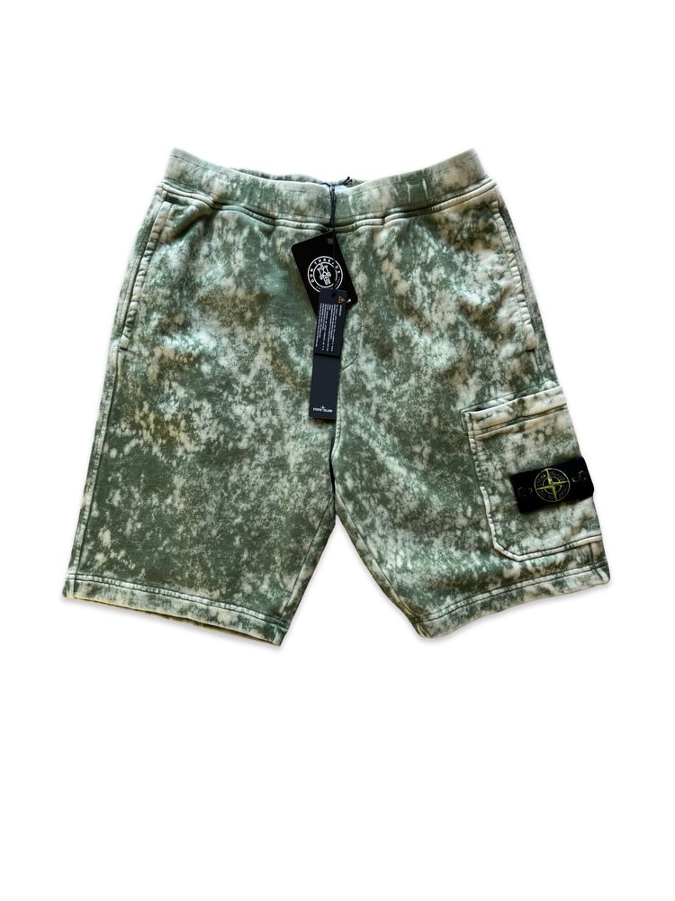 Stone Island Stone Island OVD Acid Wash Fleece Shorts product image