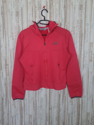 Adidas Red Zip-Up Jacket