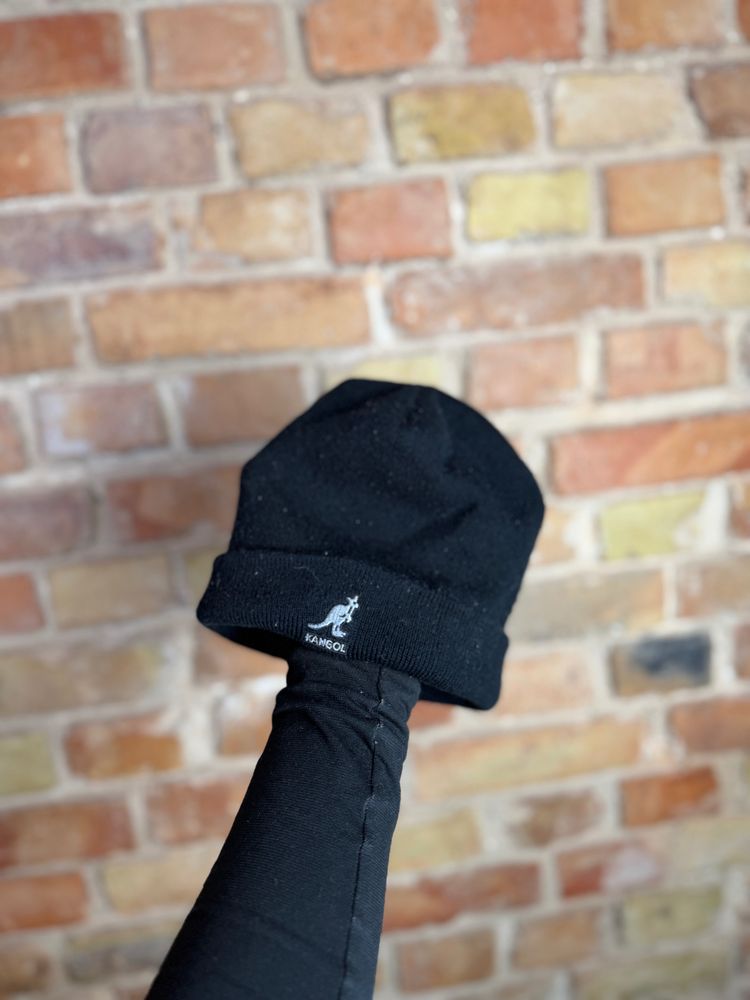 Kangol y2k Black Beanie Hat