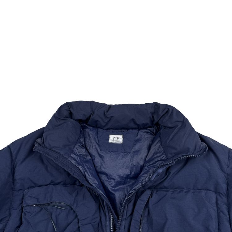 CP Company Navy Flatt Nylon Down Filled Lens Viewer Puffer Jacket - Small image 8