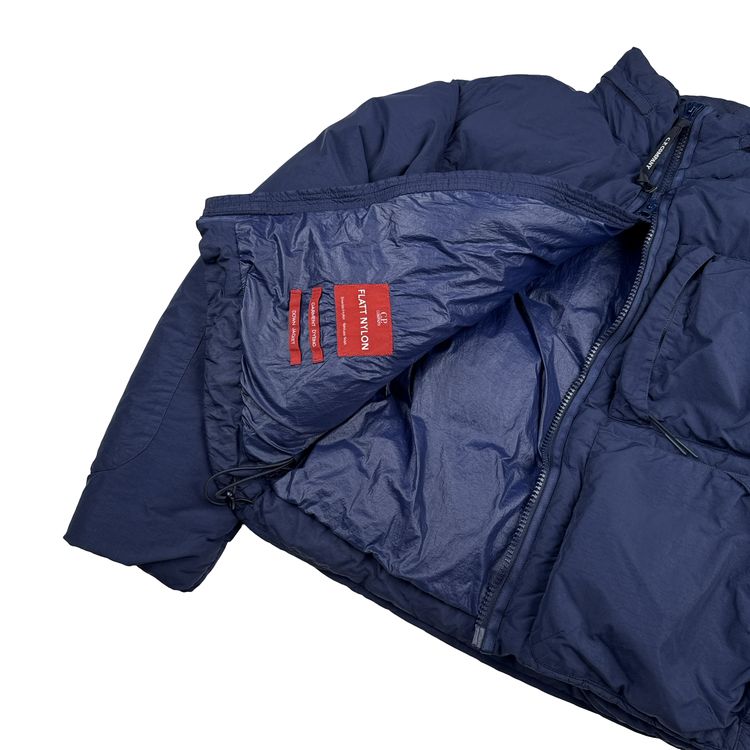 CP Company Navy Flatt Nylon Down Filled Lens Viewer Puffer Jacket - Small image 2