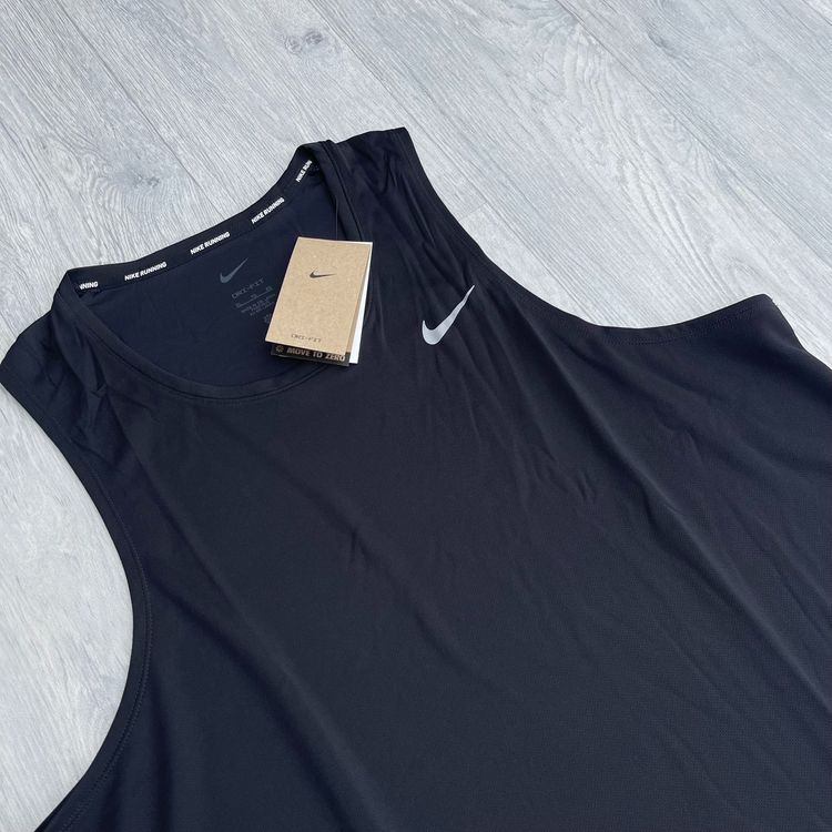 Nike Dri-FIT Miler Sleeveless Vest Tank Top - Black [DV9321-010] imagen 3