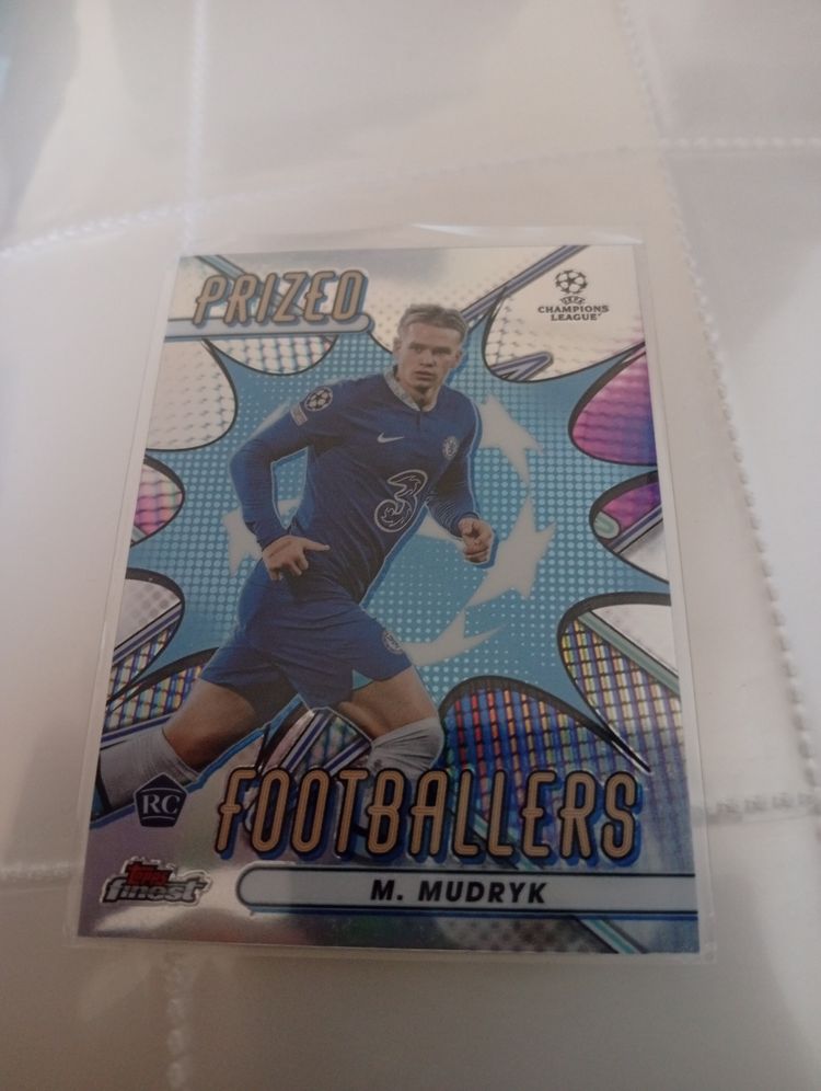Topps Ref A1-P19. M. Mudryk. Chelsea. Topps finest. Prized footballers  product image