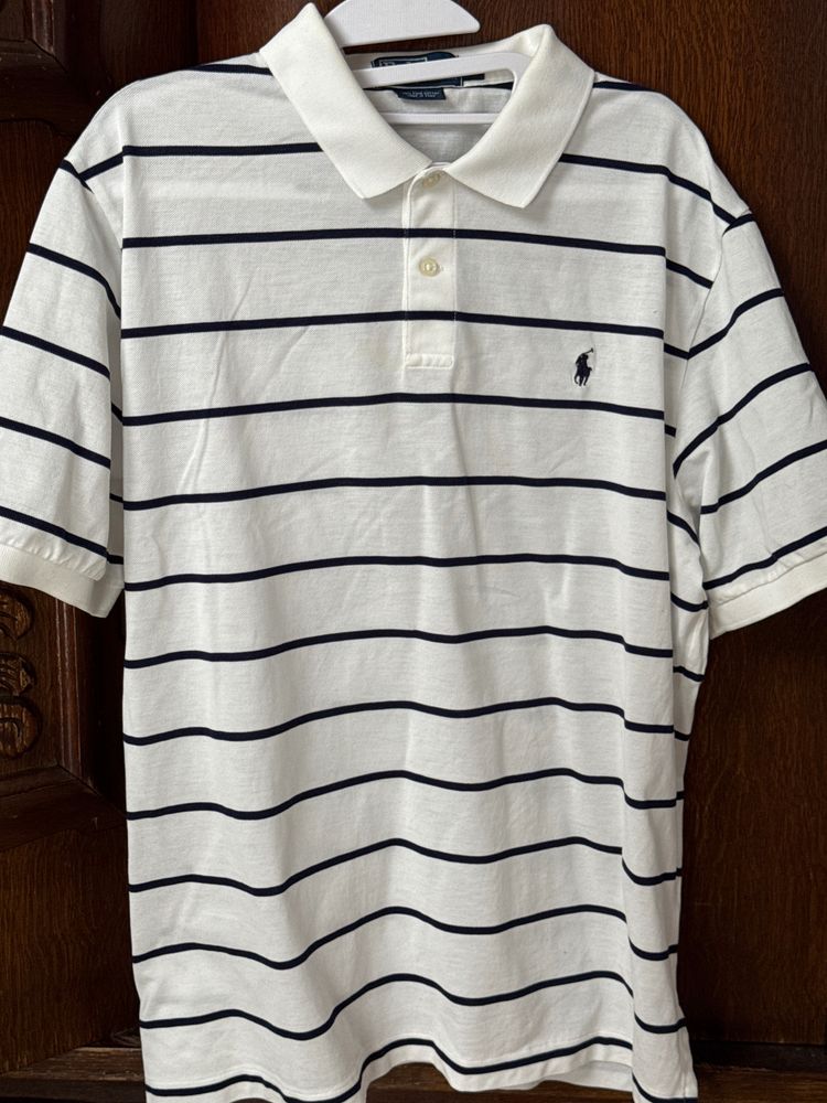 Polo Ralph Lauren biała Pima cotton! rozm XL fit tez na L 