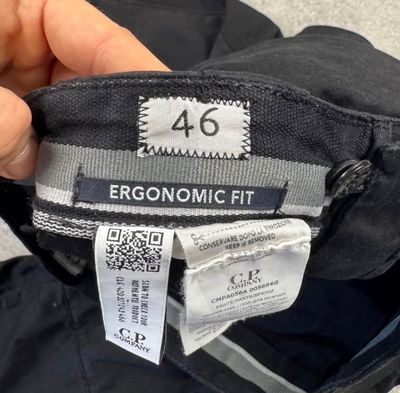 C.P. Company Black Ergonomic Fit Cargo Pants 5