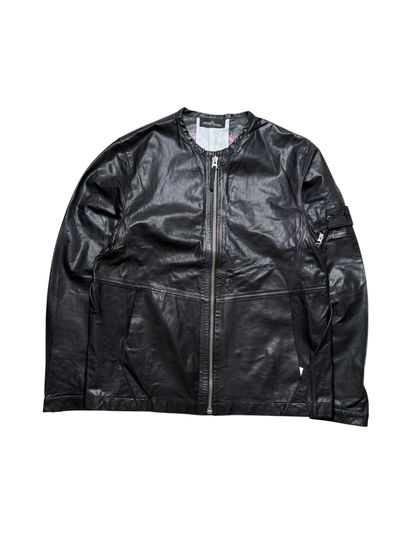 Stone Island Leather Jacket 1