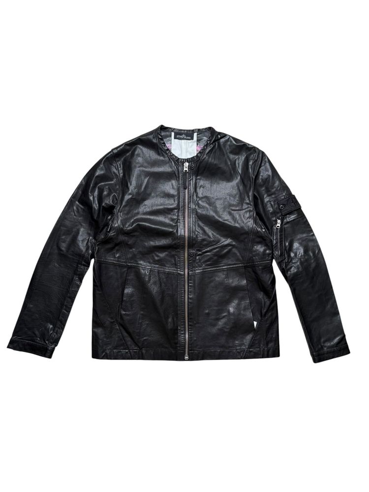 Stone Island Leather Jacket 5